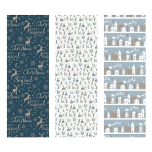 Imagen de Papel de regalo rollo de 10m modelos surtidos de temática navideña, AUCHAN