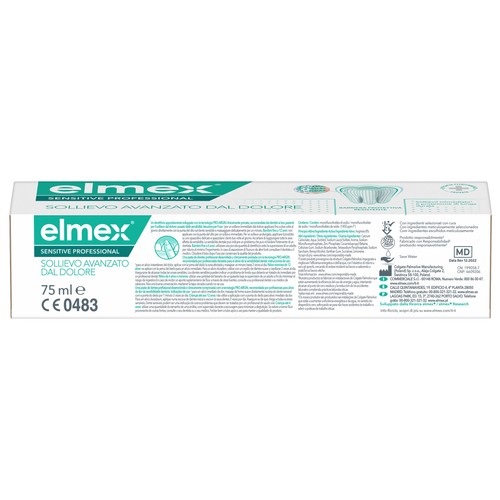 ELMEX Pasta de dientes (dentífrico) para el alivio instantáneo de la sensibilidad dental 75 ml.