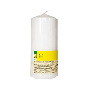 Vela cilíndrica de color blanco 15cm, PRODUCTO ECONOMICO ALCAMPO