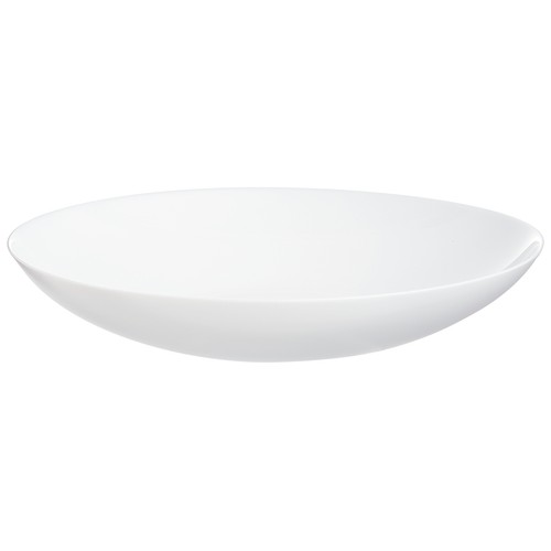 Plato llano multiúsos de gran tamaño, 26cm., fabricado en vidrio opal blanco, Friend"s Time LUMINARC.