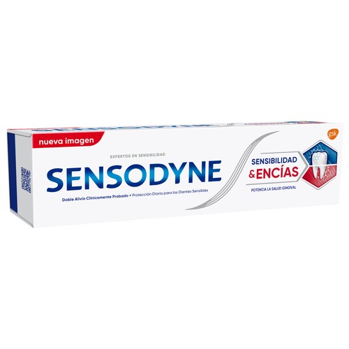 SENSODYNE Pasta de dientes para personas con encías y dientes sensibles SENSODYNE Sensibilidad y encías 75 ml.