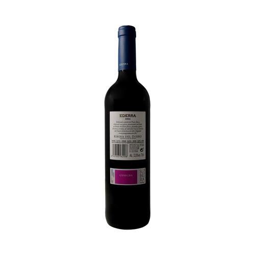 EDERRA  Vino tinto roble con D.O. Ribera del Duero EDERRA botella de 75 cl.