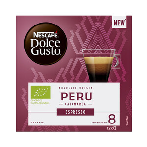 NESCAFÉ DOLCE GUSTO Café de Perú espresso, Intensidad 8 ecológico en cápsulas 12 uds.