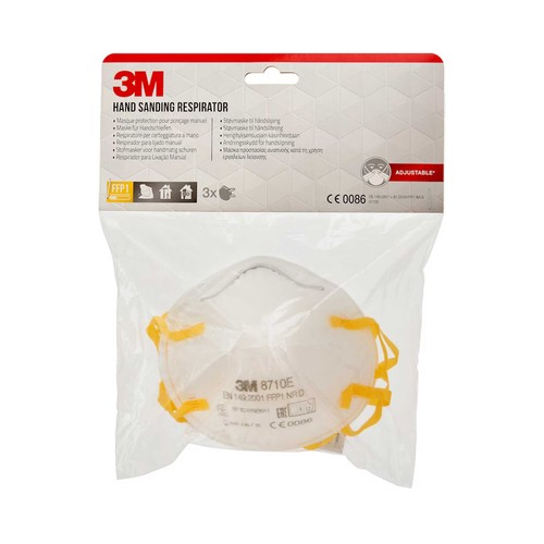 Pack 3 mascarillas antipolvo, 8710 C3 FFP1, 3M ESPAÑA