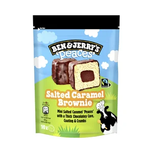 BEN & JERRY´S Mini helado de caramelo saldado con corazón y cobertura de chocolate 10 uds.