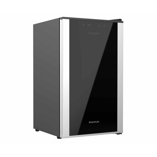 Vinoteca TAURUS CHANSON WC24C, 24 botellas, eficiencia energética: G, H: 74cm, A: 43cm, F: 45cm.