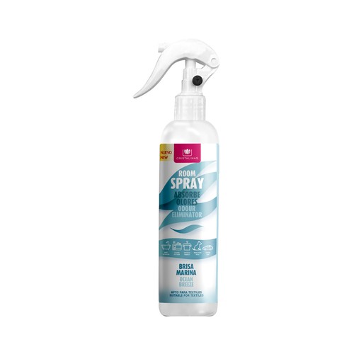 CRISTALINAS Spray absorbeolores con aroma a brisa marina CRISTALINAS 250 ml.