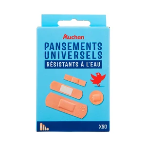 PRODUCTO ALCAMPO Apósitos de plástico transpirables y resistentes al agua, 4 tamaños diferentes 50 uds.