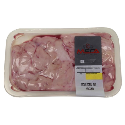 Bandeja con mollejas de vacuno MECA