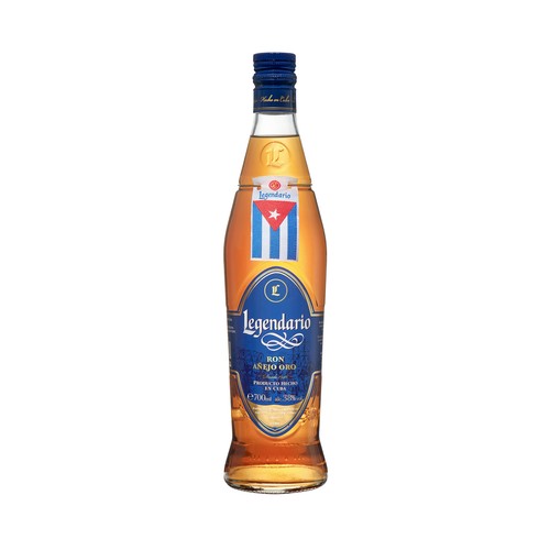 LEGENDARIO Ron añejo oro elaborado en Cuba botella de 70 cl.