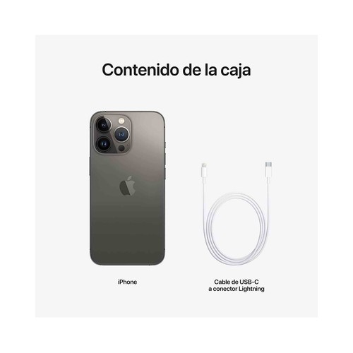 iPHONE 13 Pro 128GB MLV93QL/A grafito, pantalla 15,4cm (6,1") .