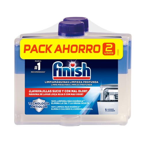 FINISH Limpiador de lavavajillas FINISH Duplo 250+250 ml.