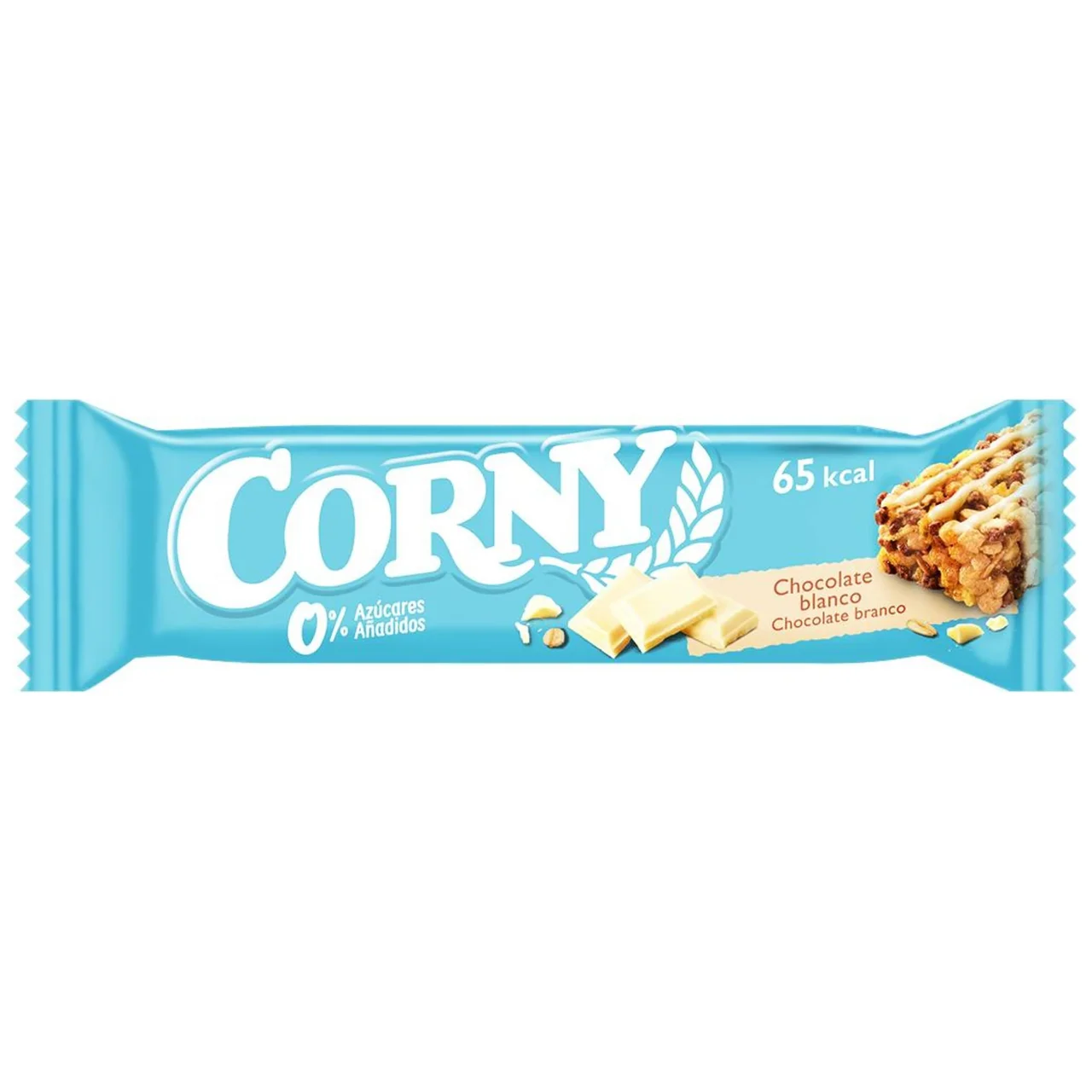 Barritas de cereales 0 % azúcares añadidos con chocolate blanco 6 uds. x 20 g.