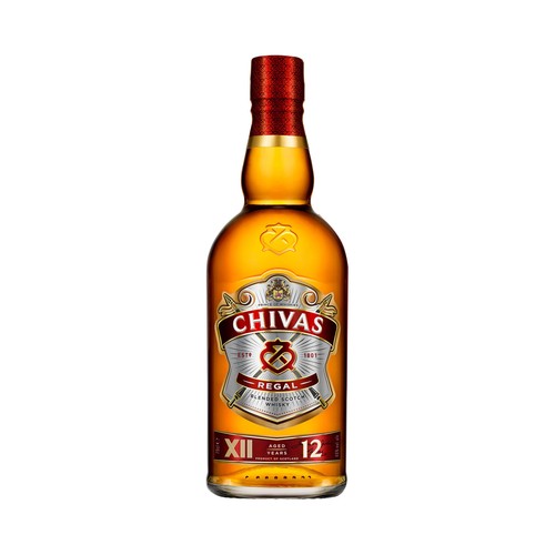 CHIVAS REGAL Whisky blended escocés reserva 12 años botella 70 cl.