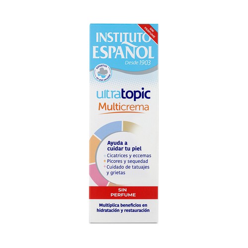INSTITUTO ESPAÑOL Crema hidratante y restauradora multiusos sin perfume,