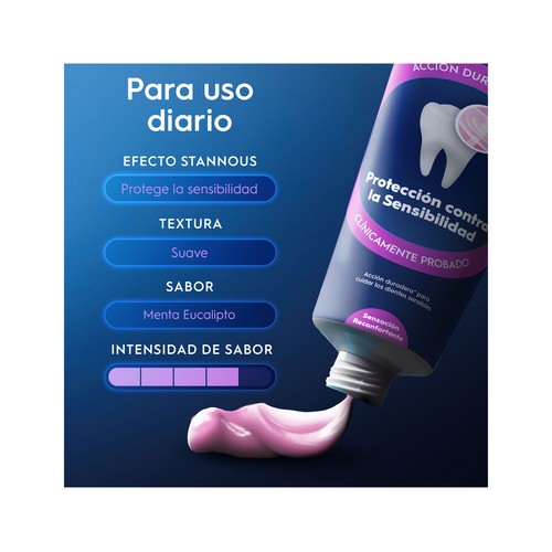 ORAL-B Advanced Pasta de dientes contra la sensibilidad dental, acción reconfortante 2 x 75 ml.