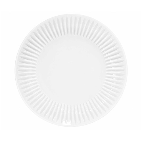 Plato hondo 20cm vidrio opal, modelo Cottage blanco. LUMINARC