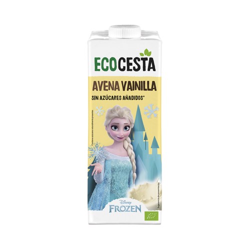 ECOCESTA Bebida de avena ecológica con sabor a vainilla y sin azúcares añadidos 1 l.