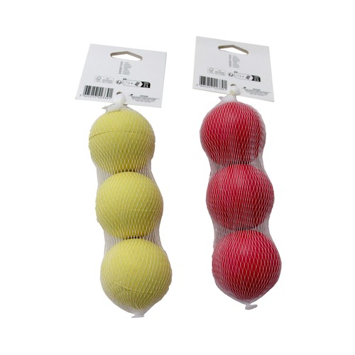 PRODUCTO ALCAMPO Juego de 3 bolas de goma de 6 cm.