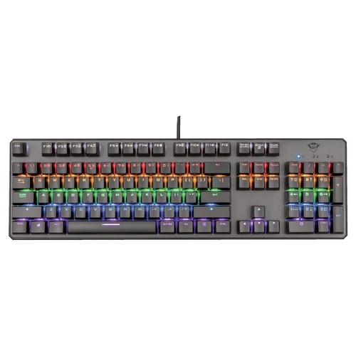 Teclado gaming mecánico TRUST GXT 865 Asta, iluminado, conexión Usb.