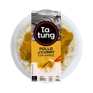 Imagen de TA-TUNG Pollo al curry con arroz, listo para calentar y comer 250 g.