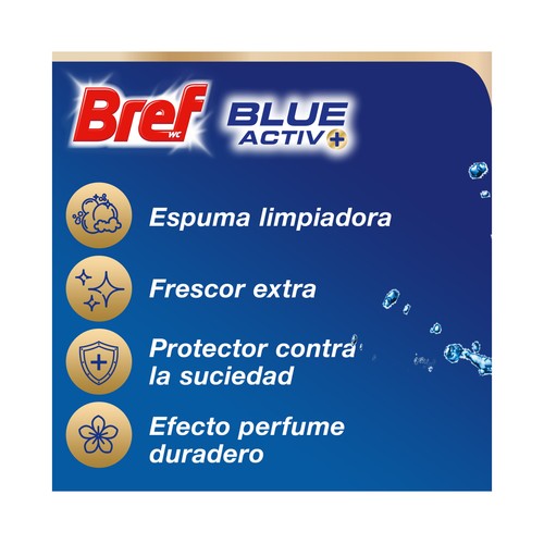 BREF Blue Activ+ Pastillas de limpieza de WC florales 2x50 g.