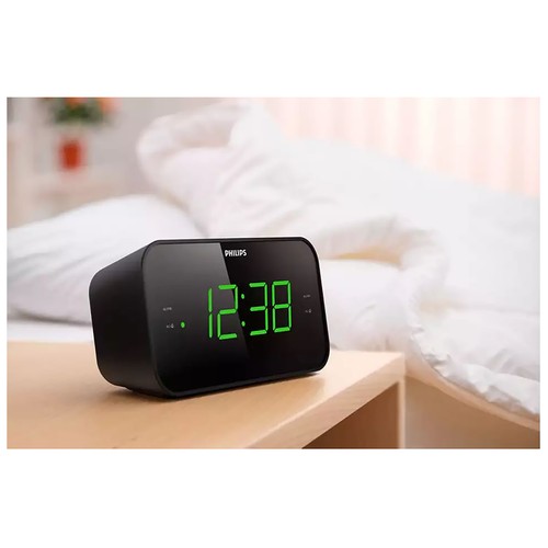 Radio despertador PHILIPS TAR3306/12, sintonización digital, alarma dual.