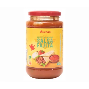PRODUCTO ALCAMPO Salsa mejicana a base de tomates y verduras especial fajitas PRODUCTO ALCAMPO 410 g.