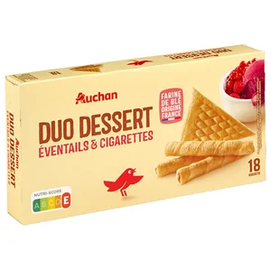 PRODUCTO ALCAMPO Abanicos y barquillos para postres 18 uds.