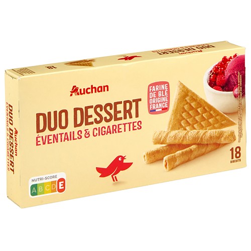 PRODUCTO ALCAMPO Abanicos y barquillos para postres 18 uds.