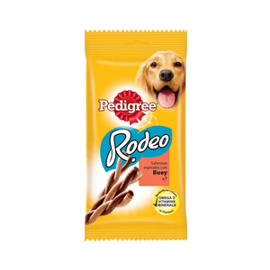 Imagen de PEDIGREE Barritas con sabor a buey, con Omega3, calcio y vitaminas para perros 122 gr,