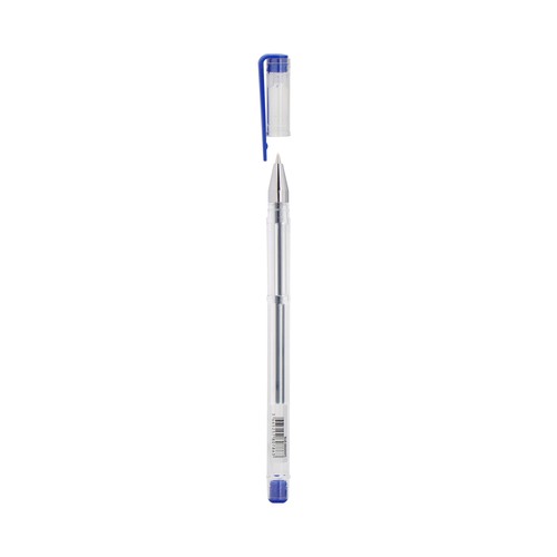 Bolígrafo tinta gel capuchón tinta color azul bulk. PRODUCTO ECONÓMICO ALCAMPO