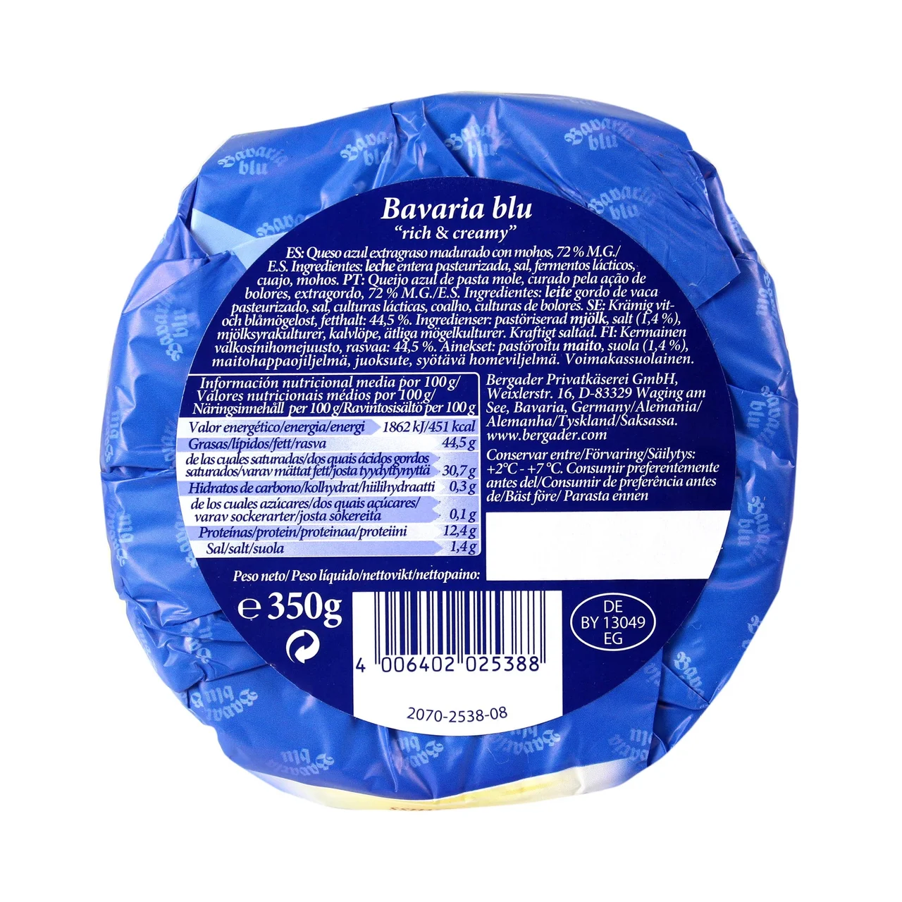 Queso azul 350 g.