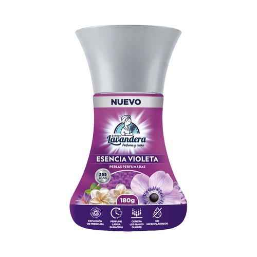 LA ANTIGUA LAVANDERA Perlas perfumadas con aroma a esencia de violeta 180 g.