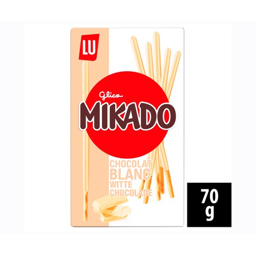 MIKADO Galleta con chocolate blanco 70 gr.