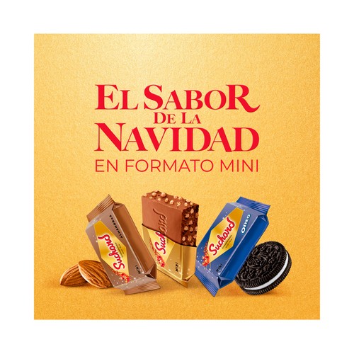 SUCHARD Turrón de chocolate crujiente mini surtido 130 g.