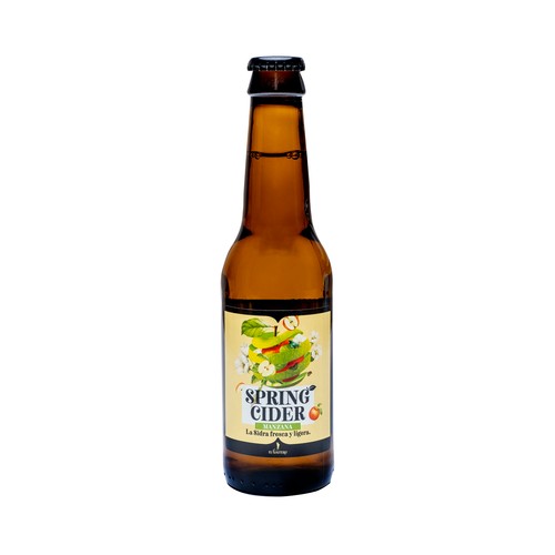 EL GAITERO Spring Cider fresca y ligera elaborada con una selección de manzanas dulces y ácidas botella 25 cl.