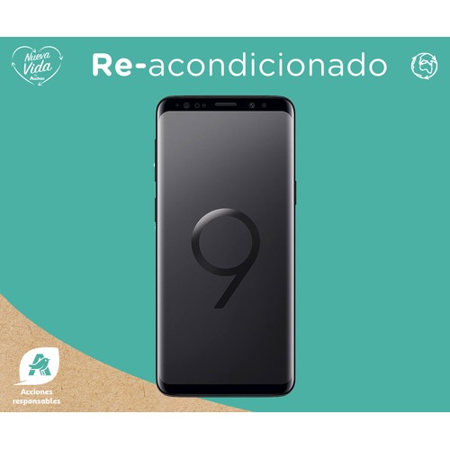 SAMSUNG Galaxy S9 negro (REACONDICIONADO), 64GB + 4GB Ram, pantalla 14,7cm (5,8").