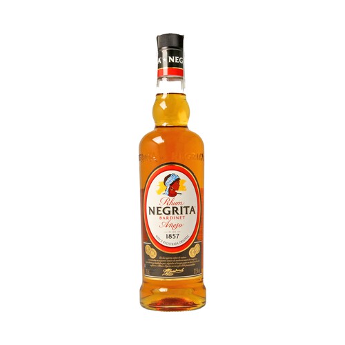 Ron dorado NEGRITA botella de 70 cl.