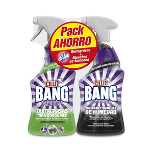Imagen de CILLIT BANG Limpia quirtagrasas + limpia suciedad y manchas de humedad CILLIT BANG 750 ml. + 750 ml.