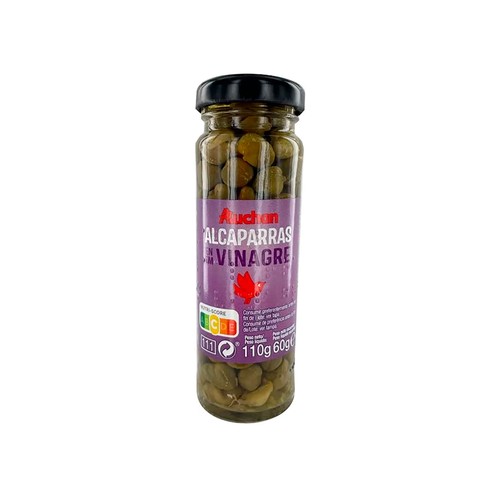 PRODUCTO ALCAMPO Alcaparras extra frasco de 110 g.