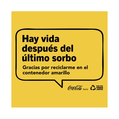 COCA COLA Zero azúcar Refresco de cola con sabor a limón lata 33 cl.