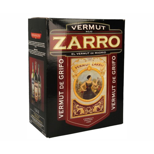 Vermouth rojo de grifo ZARRO box de 3 l.