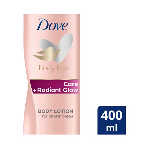 DOVE Loción corporal con minerales naturales que realzan el brillo de nuestra piel DOVE Care and glow 400 ml.