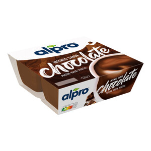 Imagen de ALPRO Postre a base de soja, con intenso sabor a chocolate 4 x 125 g.