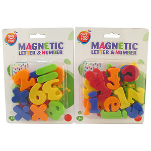 Pack de números o letras magnéticas, ONE TWO FUN ALCAMPO.