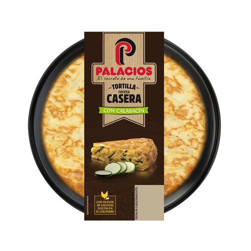 PALACIOS Tortilla de patata receta casera con calabacín 600 g.