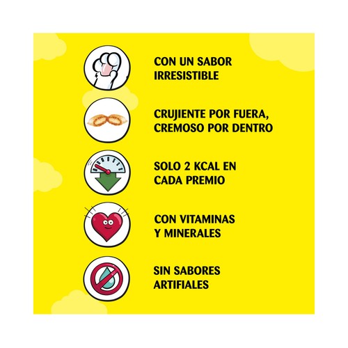 CATISFACTIONS Snaks para gato con sabor a fiesta del mar 55 g
