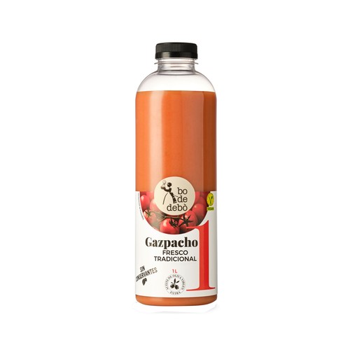 BO DE DEBO Gazpacho hecho con ingredientes frescos y aceite de oliva virgen extra BO DE DEBO 1 l.