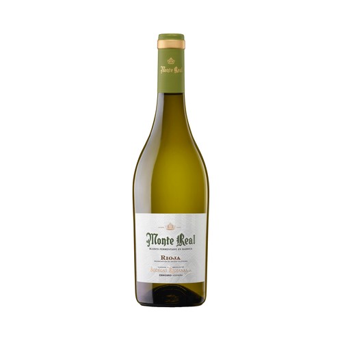 MONTE REAL Vino blanco fermentado en barrica con D.O. Ca. Rioja botella 75 cl.
